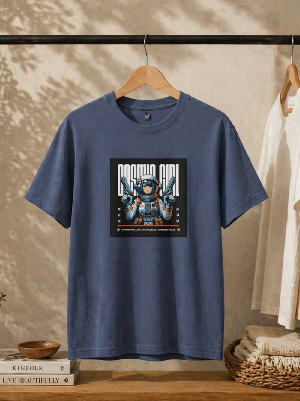 Sci-Fi Cosmic Girl shirt size M Gildan soft style